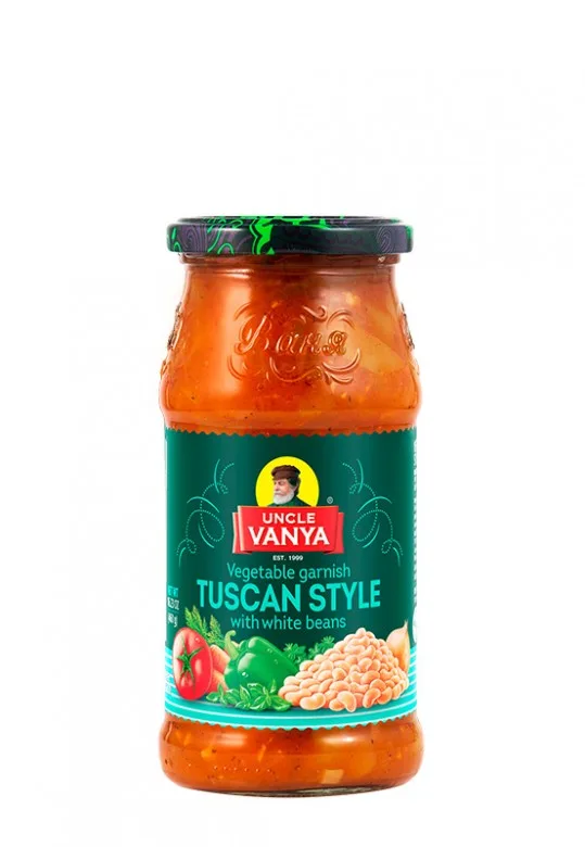 Vegetable garnigsh “Tuscan style” with white beans 460 g jar