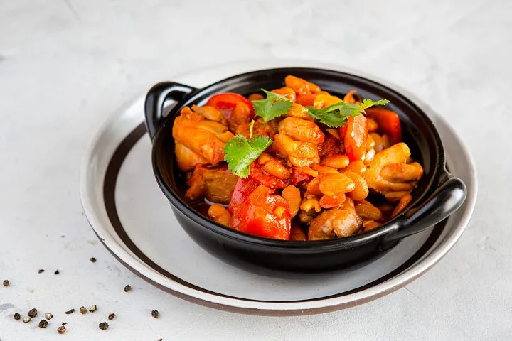 Quick Chicken and Baked Beans Stew