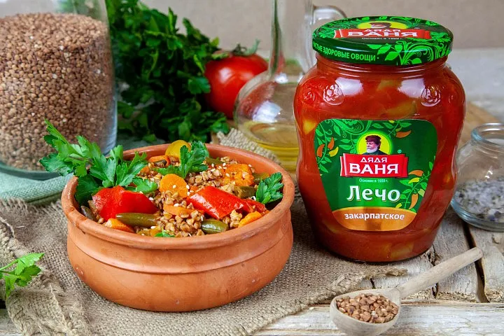 Гречка с лечо