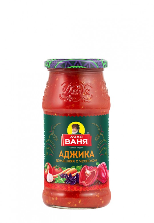 Аджика домашняя с чесноком 460 г