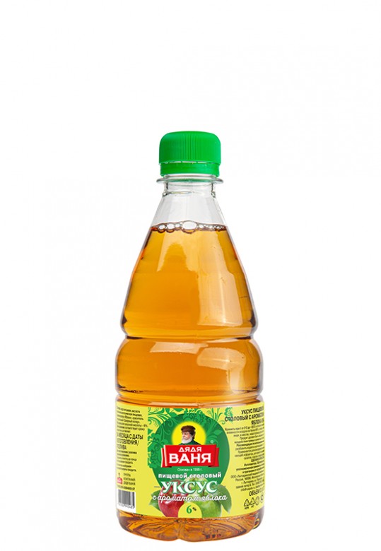 Уксус с ароматом яблока 6% 0,5 л