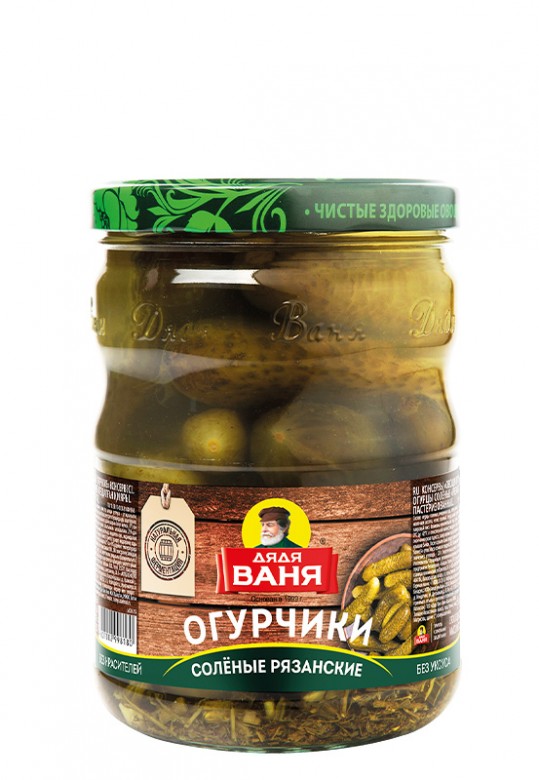 Огурчики Рязанские соленые 950 г